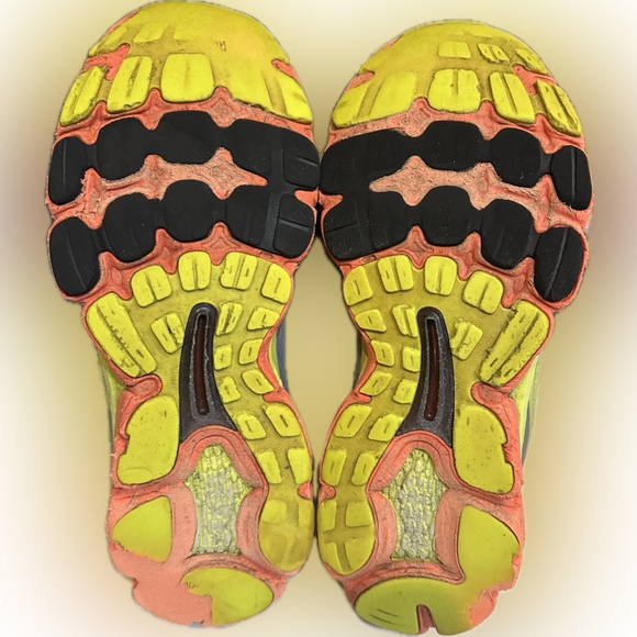 NB NEW BALANCE SNEAKERS RUN WALK ATHLETIC SZ 11.5 880v4 GRAY ORANGE BLACK YELLOW - Picture 5 of 14